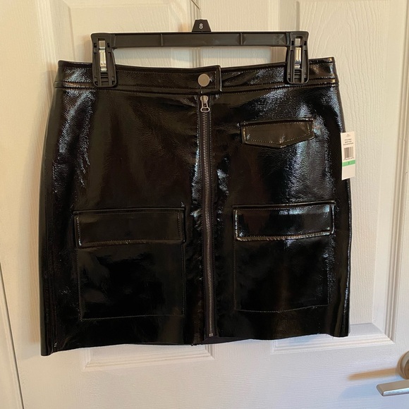 Brand new with tags: 1. State Patent leather crackle leather skirt! - Picture 2 of 8